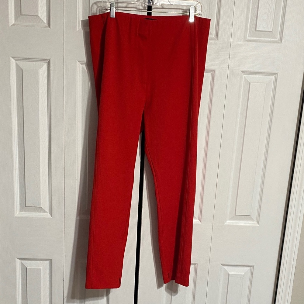 Ann Taylor red pants slacks trousers size 16